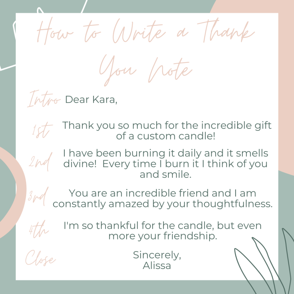 Thank You Note Messages Examples