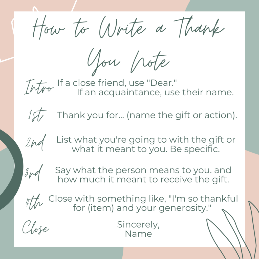 How to Write a Thank You Note Examples and Helpful Timeline