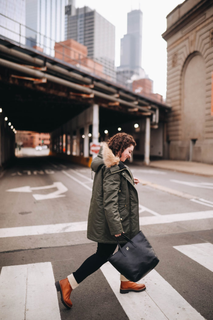 Chicago life and style blogger | Winter parka outfit inspiration