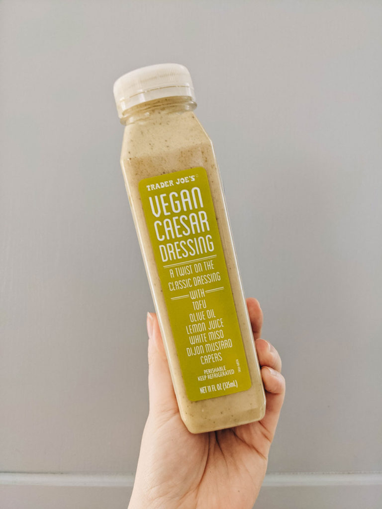 Vegan ceasar dressing | 5 things I tried and loved this month from Trader Joe's | A Chicago lifestyle blog 