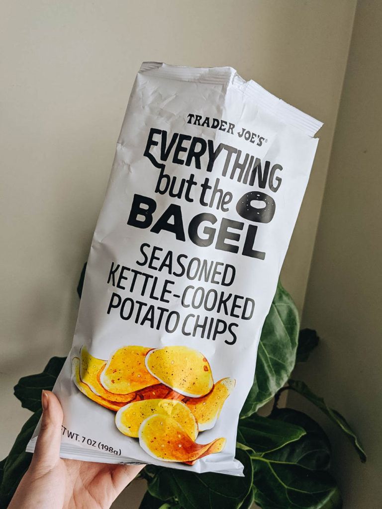 Everything but the bagel potato chips | 5 things I tried and loved this month from Trader Joe's | A Chicago lifestyle blog 